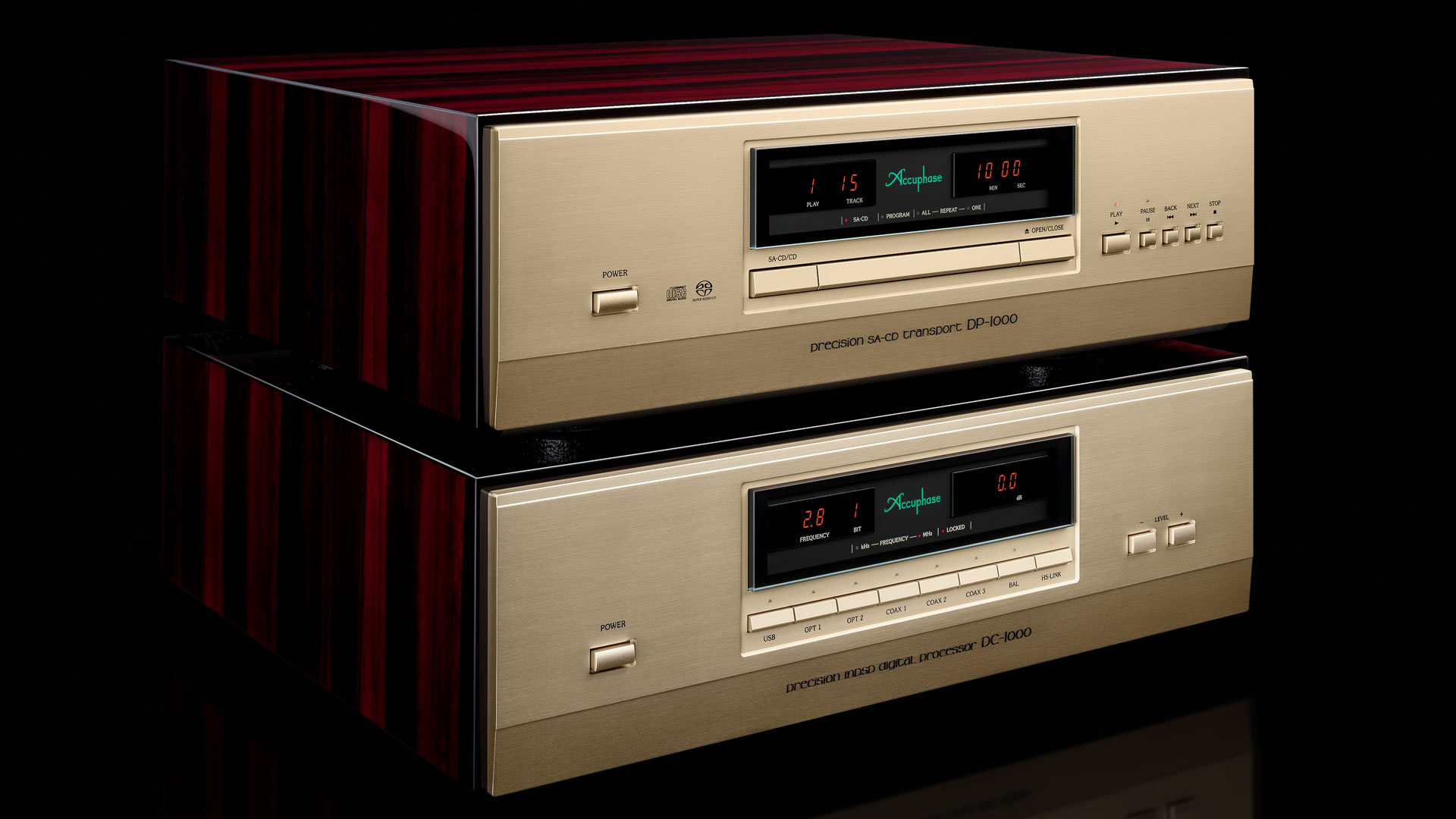 Accuphase DP-1000 SACD/CD 轉盤 與 DC-1000 DAC數位類比轉換器 圖片展示