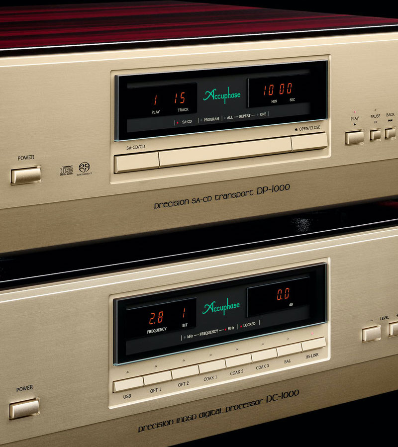 Accuphase DP-1000 SACD/CD 轉盤 與 DC-1000 DAC數位類比轉換器 圖片展示